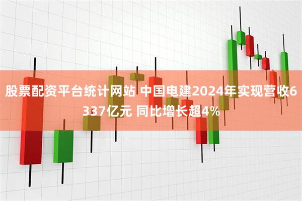 股票配资平台统计网站 中国电建2024年实现营收6337亿元 同比增长超4%